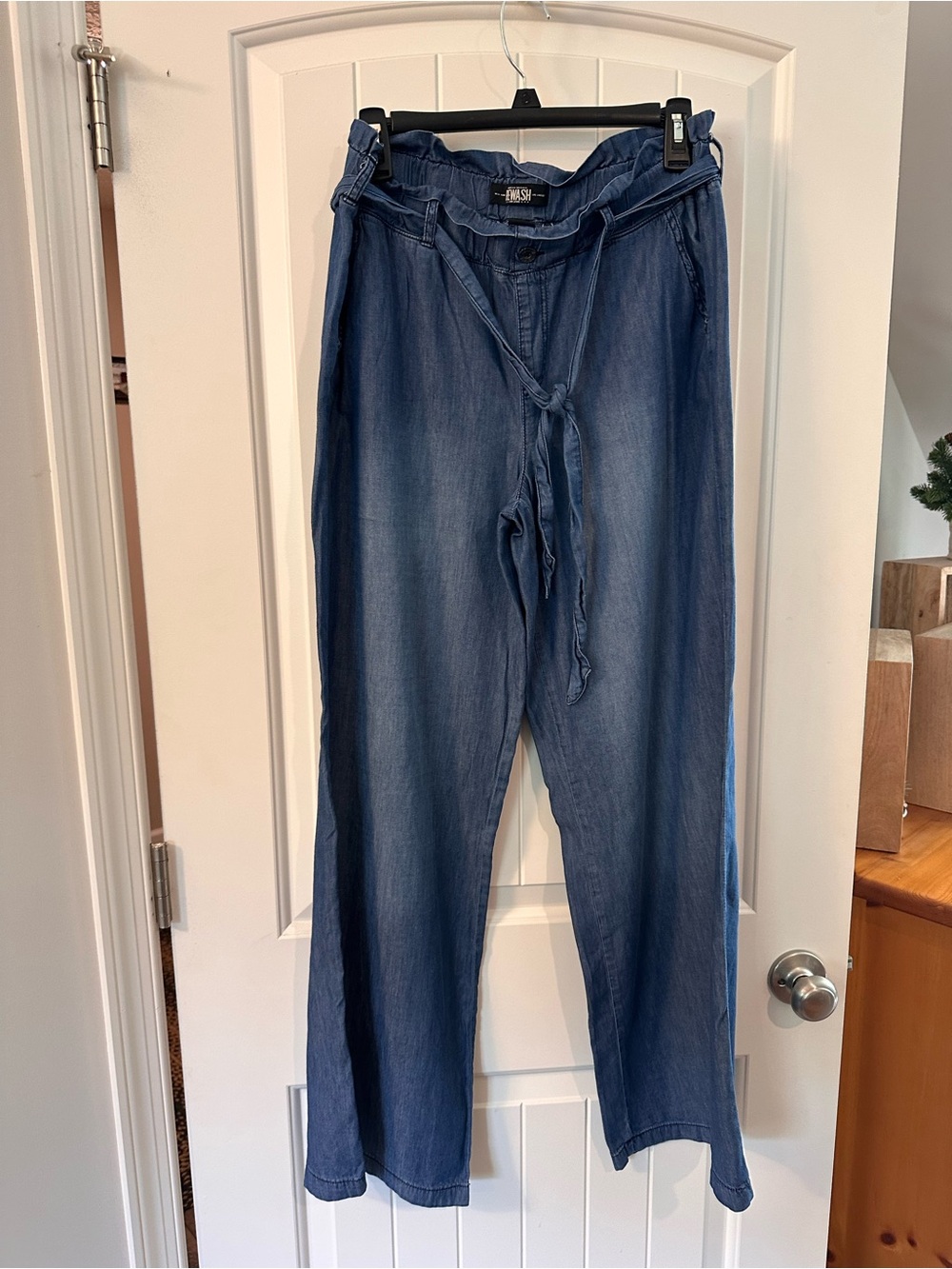 Rewash Denim Blue Wide Leg Waist pants